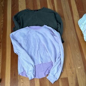 Two forever 21 cropped long sleeves